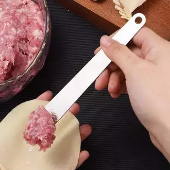 Ложка для копания пельменей Инструменты для приготовления пельменей Wonton Ложка для начинки из нержавеющей стали Доска для смешивания Wonton Хаотичная лопатка для начинки