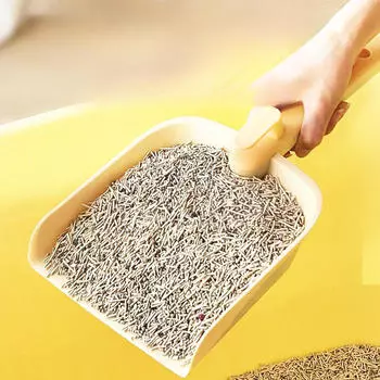 Ложка для кошачьего туалета, очиститель песка для аквариума, ящерицы с ручкой, совки белый