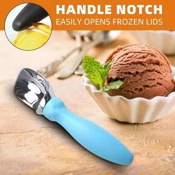 Ложка для крема с эргономичной ручкой Нескользящее прочное прочное мороженое синий