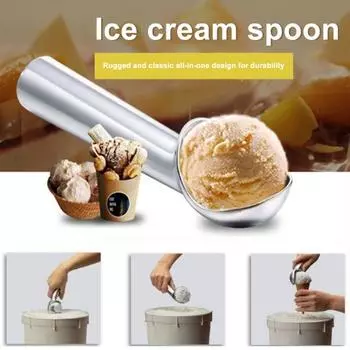 Ложка для мороженого, прочная антипригарная профессиональная ложка для шариков для мороженого, прочная летняя шарик для мороженого, шарик для мороженого, кухонные принадлежности