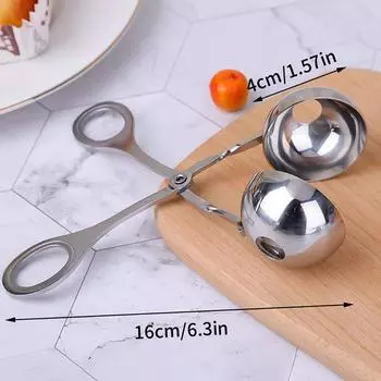 Ложка для приготовления фрикаделек с антипригарным покрытием, толстая мясорубка из нержавеющей стали, кухонный гаджет 4cm