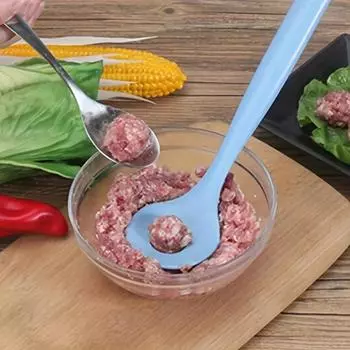 Ложка для приготовления фрикаделек с антипригарным покрытием, мясные, рыбные шарики, форма для изготовления рисовых шариков, креативный пресс, кухонные инструменты для приготовления пищи синий