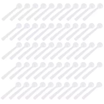 Ложка для пудры Кофейная ложка Мини-ложки Измерительный инструмент для косметики Чайные ложки белый