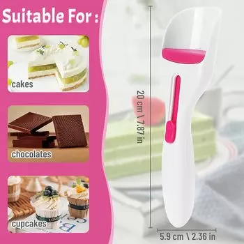 Ложка для распределения теста для шоколадного торта Can Push Экономящий труд дозатор для кексов Инструменты для домашней выпечки Кухонные принадлежности белый