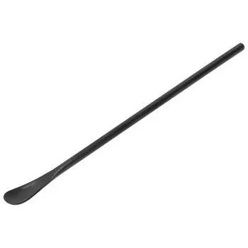 Ложка для размешивания кофе из нержавеющей стали 304, удлиненная ручка для коктейлей и смузи, матовый черный цвет