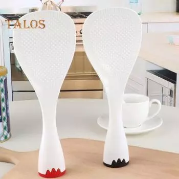 Ложка для риса, анти-ошпаренная пластиковая удобная лопатка для риса красного и черного цвета для кухни чёрный