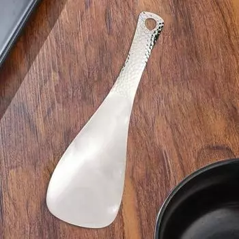 Ложка для риса из нержавеющей стали, большая емкость, углубление, серебряная, зеркально-полированная, столовые приборы, суп, рис, домашняя кухня, столовые приборы, инструмент onesize