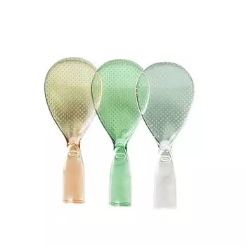 Ложка для риса «Монстр» Бытовая ложка для риса для рисоварки Ложка для сервировки риса Антипригарная лопатка для риса Вертикальная ложка для риса Прозрачная ложка для риса 1pc белый