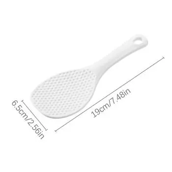 Ложка для риса с антипригарным покрытием Ложка для риса Лопатка для риса Для кухни Посуда с антипригарным покрытием белый