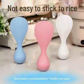 Ложка для риса с антипригарным покрытием Tumbler: Легко чистить, подходит для кастрюль, вертикальный дизайн tumbler rice spoon
