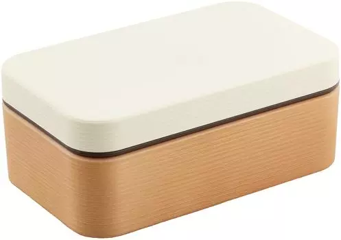 Ложка для риса Showa Lunch Rice Wood Long Square Clean, произведена в Японии, 4979539, коробка, не прилипает, зерно, смола, бэнто, белая, покрытие, можно использовать в микроволновой печи/мыть в посудомоечной машине, 600 мл,