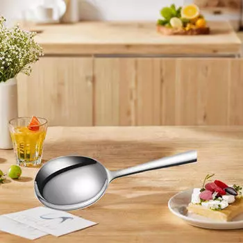 Ложка для риса, удобная многофункциональная кухонная утварь из нержавеющей стали с антипригарным покрытием A