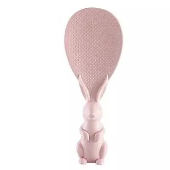 Ложка для риса в форме кролика, соломенная лопатка для риса с антипригарным покрытием, вертикальная лопатка для риса, приготовление пищи