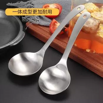 Ложка для рисового супа из нержавеющей стали 304 с длинной ручкой, ковш, бытовая кухонная утварь, кухонные принадлежности, дропшиппинг столовых приборов