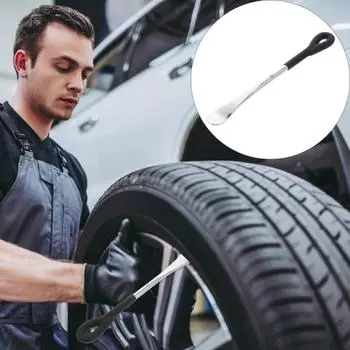 Ложка для шин автомобиля и мотоцикла Лопатка для шин автомобиля и мотоцикла Оцинкованная ложка для шин Инструмент для ремонта Детали мотоцикла чёрный