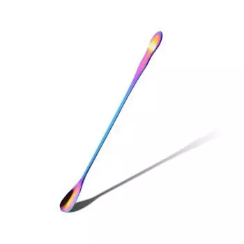 Ложка для смешивания из нержавеющей стали с длинной ручкой, бытовая, для мороженого, холодных напитков, моющиеся, для ресторана, кухни, столовые приборы type a