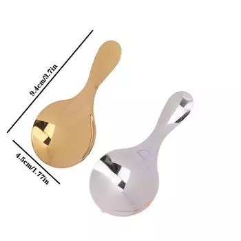 Ложка для соли, мини-ложки для сахара, специй, короткая ручка, круглая головка, ложка из нержавеющей стали, чайная ложка для кофе, ложки для кухонных принадлежностей серебряный