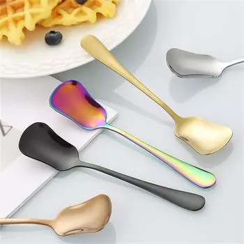 Ложка для столовых приборов из нержавеющей стали, утолщенная, высококачественная, прочная, многоцелевая, ложка для размешивания кофе, ложка для мороженого, десерт Sztuce