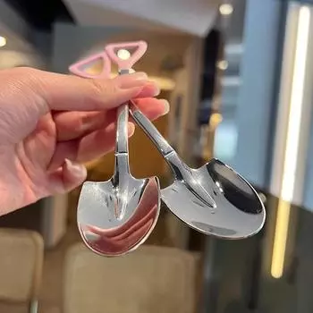 Ложка для супа из нержавеющей стали, глубокая ложка большой емкости, серебряная зеркальная полированная столовая посуда, суп, рис, домашняя кухонная посуда