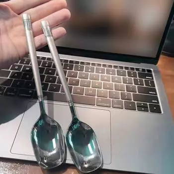 Ложка для супа из нержавеющей стали, креативная кастрюля, ложка для каши, домашняя кухня, золотая серебряная ложка для риса, десертная ложка, бытовая столовая