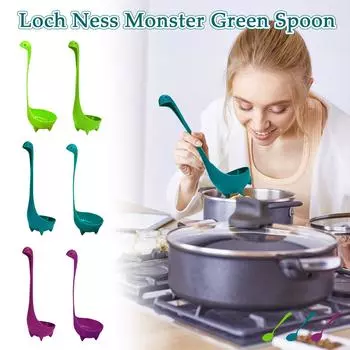 Ложка для супа Лох-Несс Дуршлаг Чайник Чайный фильтр Вертикальная ложка для супа One Size зелёный