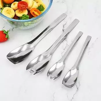 Ложка для супа, широкое применение, нержавеющая, прочная, полезная, нескользящая, половник, фруктовая, тортовая, десертная вилка, кухонные принадлежности L A