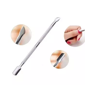 Ложка для удаления кутикулы из нержавеющей стали, инструмент для ухода за маникюром и педикюром