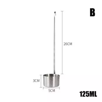 Ложка для вина из нержавеющей стали Мерное устройство для вина из нержавеющей стали Серебряный венчик для вина 6*25.5cm