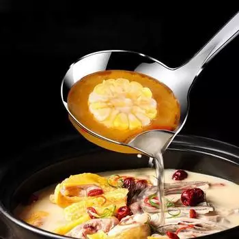 Ложка-дуршлаг из нержавеющей стали, дуршлаг для супа, кухонный подливочный жир, сепаратор для супа, йогурт, масло, шумовка, ложка, кухонные принадлежности