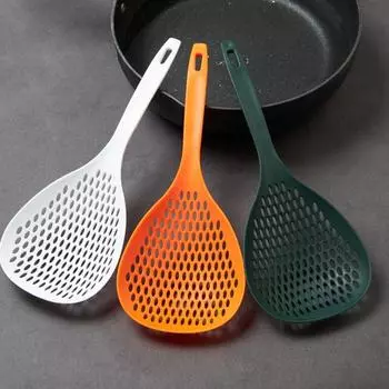 Ложка-дуршлаг, сито, шумовка, пластиковая ложка для лапши, длинная ручка, шумовка, ложка-сито для пасты, пищевая ложка-дуршлаг, фильтр-ложка для кухни