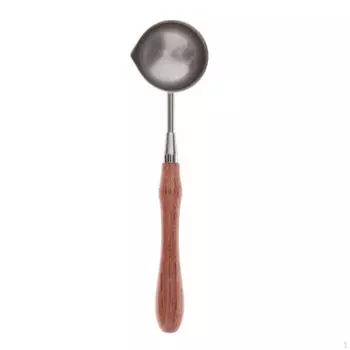 Ложка из латуни/стали с деревянной ручкой для запечатывания конвертов, марок, пригласительных билетов Style 4