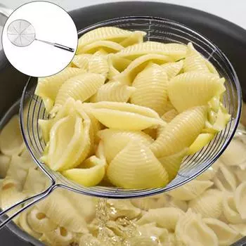 Ложка из нержавеющей стали, дуршлаг, половник для супа, сито для приготовления пищи, кухонный фильтр серебряный