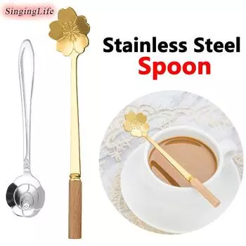 Ложка из нержавеющей стали, розовое золото, серебро, кофейная ложка, маленькая кофейная чайная ложка, изысканная сахарная десертная чайная ложка, посуда для бара, кафе