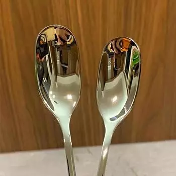 Ложка из нержавеющей стали с длинной ручкой, ложка для перемешивания, бытовая ложка для приправ, ложка для молока, чая, кофе, десертный инструмент, поставка для ресторана one size