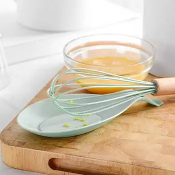 Ложка Pad Легкий компактный 6 цветов Уникальный эластичный держатель круглого края для кухни светло-зеленый