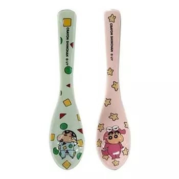 Ложка Reburn Crayon Shin-chan udon, разные цвета, 2 предмета, один предмет, популярная корейская посуда