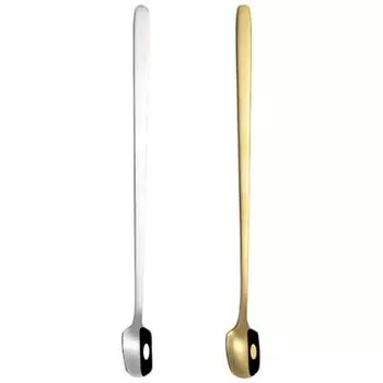 Ложка с длинной ручкой, ложка для кофе, барная ложка для льда, ложка для меда, кружка, кружка, ложка 23x1.5cm