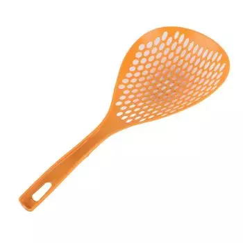 Ложка-сито с длинной ручкой, большая шумовка, термостойкий пластиковый ковш для