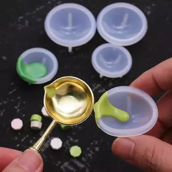 Ложка-скребок для печати воска, силиконовый инструмент для чистки печати воска, изготовление перемешивания, смешивания, очистки цвета, свечи своими руками