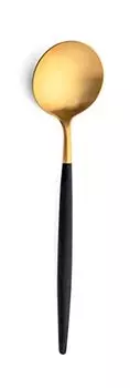 Ложка столовая Cutipol GOA Single Item, черная x золотая, GO.05 GB