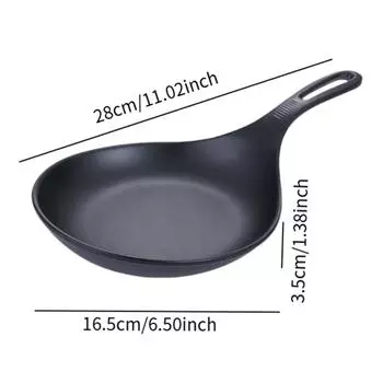 Ложка-тарелка с ручкой, поднос для закусок, дегустационное блюдо, обеденная тарелка, меламиновая корейская ручная тарелка для столовых, шведских столов 16.5 cm