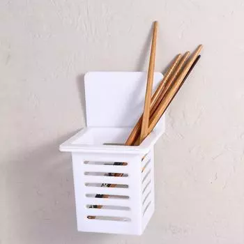 Ложка Вилка Бытовая Белый Пластик Ванная Комната Держатель Зубной Щетки Кухонная Сливная Полка Палочки Для Еды Бочонок белый