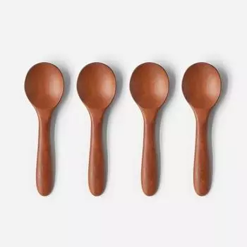 Ложки-чайники из дерева Никот, 4 шт., популярная корейская посуда.