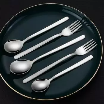 Ложки из нержавеющей стали 316L, вилки для взрослых и детей, антибактериальная ложка для еды, вилка, бытовая посуда
