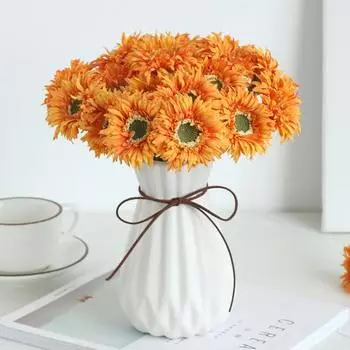 Ложный цветок Привлекательный цветок из искусственного шелка с длительным сроком службы Отличный ложный цветок с тонкой текстурой для дома светло-розовый