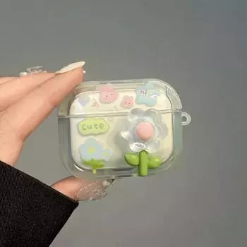 Lp25 Earphone Case Transparent Simple Lenovo Lp40pro Drop-Resistant Separates Noise Reduction Bluetooth Lp2pro Protective Case Ea110 Flexible Glue Lenovo LP40 Xiaoqing new flowers [single shell]]