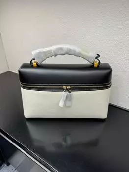 LP27 Холщовая сумка-ланч-бокс в стиле пэчворк, высококачественная женская сумка из натуральной кожи, сумка через плечо, универсальная сумка на одно плечо для женщин, которые ездят на работу Small size: 19+8+13cm