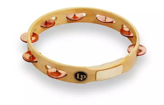 LP Accent Single Row Tambourine LP381-C (No Head, Copper Zingle)