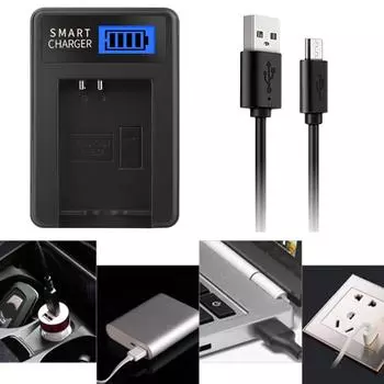 LP-E12 LPE12 LP E12 LCD USB зарядное устройство для аккумулятора Canon LP E12 EOS M M2 100D Kiss X7 Rebel SL1 EOSM EOSM2 EOS100D