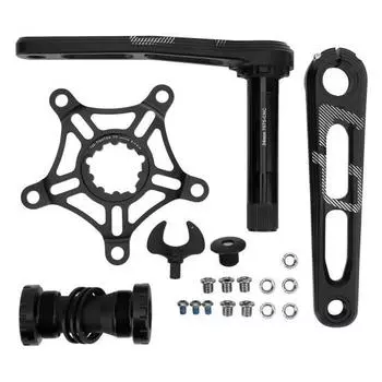 Lp Litepro складной велосипед шатуны алюминиевый сплав 130 BCD велосипед шатуны с ЧПУ изогнутая полая ручка один диск